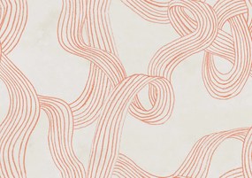 Fototapet, Stripes Repeatable, Orange, Rebel Walls