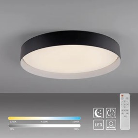 Schöner Wohnen 14595-18 - Plafonieră LED reglabilă TAVOLI LED/34W/230V neagră+telecomandă
