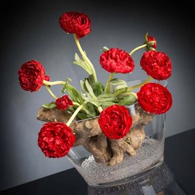 Aranjament floral elegant din bujori rosii ISEO 1141850.30