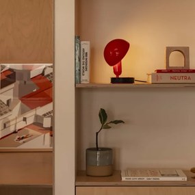 Lampă de masă cu clemă FARO 56103 2 în 1 BELA 1xE27/15W/230V roșu