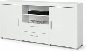 Comoda SAMBA REG-5, alb, PAL, 164x45x80 cm