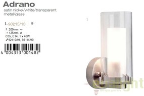 Aplica de perete design clasic Adrano 90215/13 BL