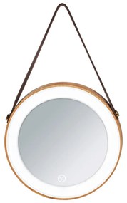 Oglindă de perete cu LED Wenko Usini, ø 21 cm