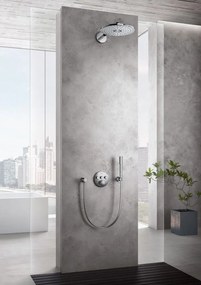 Palarie dus fix Grohe Rainshower 310 SmartActive, O31 cm cu brat, montaj pe perete, crom