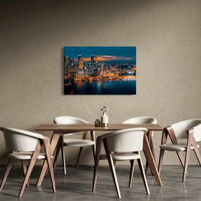 Tablou cu orașul nocturn (90x60 cm)