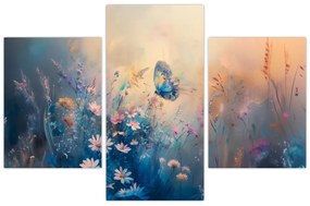 Tablou - Pajiște cu Fluture (90x60 cm)