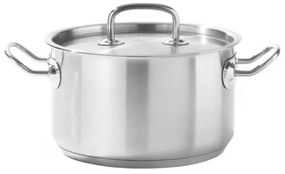 Oala medie cu capac Hendi,5,5 Lit,24 cm diametru x13,5 cm inaltime, otel inoxidabil 18/10, inductie