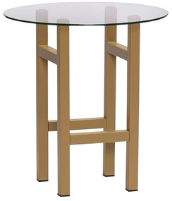 Măsuță auxiliară rotundă cu blat din sticlă ø 40 cm Elevate – Hübsch