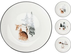 Farfurie de dezert din porțelan Winter Fawn , 19 x 2 cm