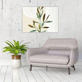 Tablou pe sticlă - Acuarelă ramură N⁰2 (70x50 cm)