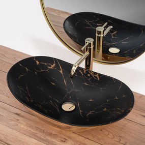 Lavoar de blat Rea REA Royal In Black Marble Gold