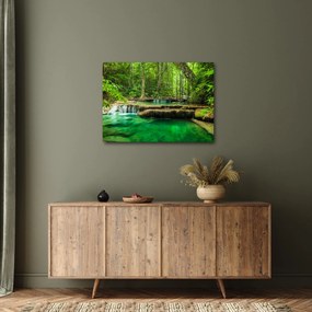 Tablou - Cascada Erawan din Kanchanaburi, Thailanda (70x50 cm)