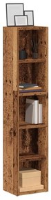 vidaXL Dulapuri CD-uri, 2 buc. lemn vechi 21x16x93,5 cm lemn prelucrat