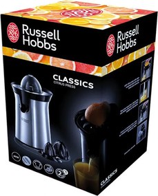 Storcator citrice Russell Hobbs Classics 22760-56, 60W, Con cu rotatie automata, Corp metalic, Inox