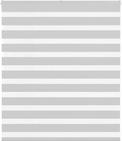 vidaXL Jaluzea tip zebra gri deschis lățime țesătură 115,9cm poliester