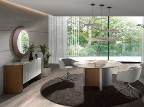 Oglinda decorativa design LUX Walnut 110cm