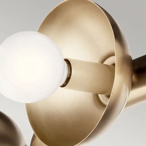 Kichler KL-PALTA9-CPZ - Candelabru suspendat pe cablu PALTA 9xE14/40W/230V auriu