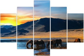 Tablou - Alimentarea cu energie electrică (150x105 cm)