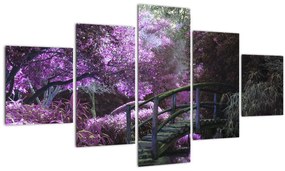 Tablou -cu grădina violetă (125x70 cm), în 40 de alte dimensiuni noi