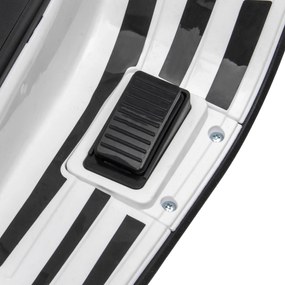 AIYAPLAY Motocicletă electrică pentru copii Vespa 6V dim. 107L x 47l x 73H cm Muzică MP3 Port USB Far 2 roți de antrenare - Alb | Aosom Romania