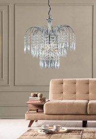 Lustra cristal suspendata design elegant Waterfall 3L 4173-3 SRT