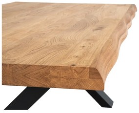 Masă de cafea cu blat din lemn masiv de stejar House Nordic Toulon, 120 x 70 cm