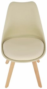 Scaun, cappuccino vanilie fag, BALI 2 NEW - Livrare rapida Bej
