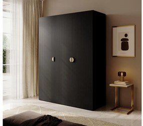 Dulap de haine Moonie IX  (negru + alb). 1099629