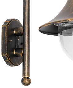 Apliul inteligent pentru exterior auriu antic IP44 cu Wi-Fi A60 - Daphne