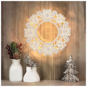 Solight 1V297 - Coroană LED de Crăciun, 10x LED, 2x AA, alb cald