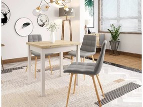 Masa extensibila de dining FLIP 80(160)X80 cm, stejar Cremona Torro/casmir