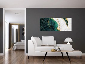 Tablou - Marmură turcoaz (120x50 cm)