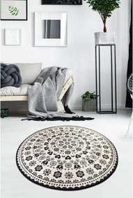 Covor VENICE, 140x140 cm, forma rotunda, tesatura de catifea/poliester