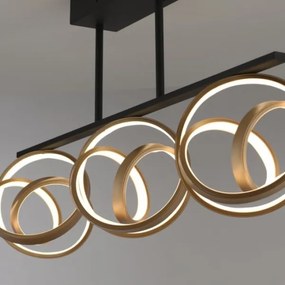 Lustră LED aplicată JUST LIGHT. 6245-18 LOOP 3xLED/11W/230V 2700-5000K + telecomandă