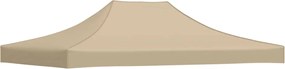 vidaXL Acoperiș pentru cort de petrecere, bej, 4 x 3 m, 270 g/m²