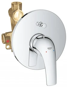 Baterie cada/dus Grohe Start Curve, montaj incastrat, monocomanda, diverter, cartus ceramic, crom-29115000
