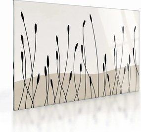 Tablou pe sticlă - Pajiște grafică N⁰3 (70x50 cm)