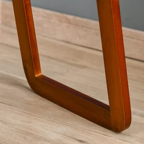 HOMCOM Oglindă de Podea cu Cadru din Lemn, Design Elegant, 43x37x156 cm | Aosom Romania