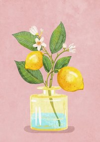 Ilustrație Lemon Bunch In Vase, Raissa Oltmanns