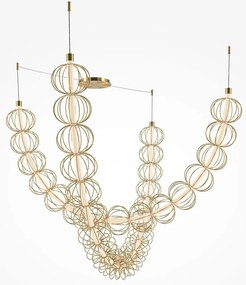 Lustra LED suspendata design decorativ Golden Cage