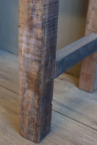 Consola natur din lemn reciclat 91x35x75 cm, „Grimaud"