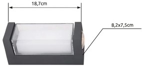 Aplica LED de exterior IP54 PLIXON