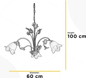 Lustră pe lanț BOTTON DORO 3xE14/6W/230V ONLI