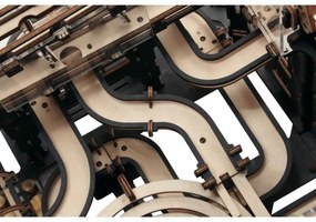 Puzzle 3D pistă pentru bile de sticlă, Orașul obstacolelor RoboTime