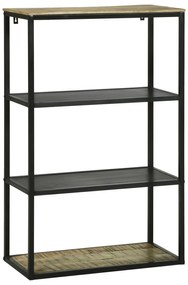 vidaXL Bibliotecă 70x35x110 cm Lemn Solid Mango Brut