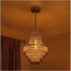 Lustră pe tijă GEMMA, 1xE27, 60 W, 230 V, Ø 23 cm