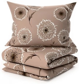 Lenjerie de pat din microfibra tip velur PAMPELINO maro deschis Dimensiune lenjerie de pat: 70 x 90 cm | 140 x 220 cm