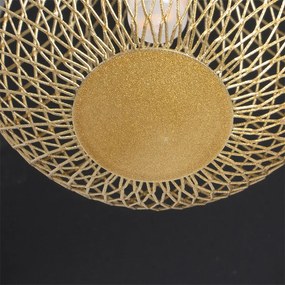 Plafoniera moderna neagra cu auriu cu 5 lumini - Athens Wire