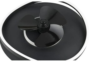 Plafonieră negru-mat LED Sortland – Trio