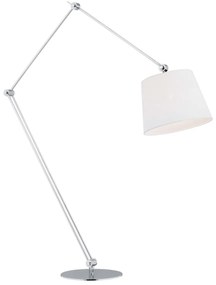 Lampadar de podea modern reglabil ZAKYNTOS BIS alb